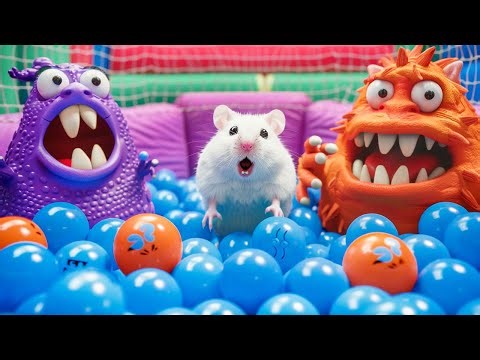 🛑Live ( MUST WATCH ): Hamster Escape The Purple And Orange Monster Maze in Real Life | Hamster Life