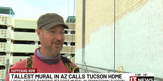 Artist set to create tallest mural in Arizona in downtown Tucson