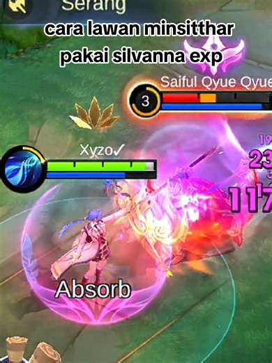 Counter Minsitthar dengan Silvanna EXP di Mobile Legends