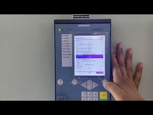 SIPROTEC 7SJ81 Settings from Front Panel