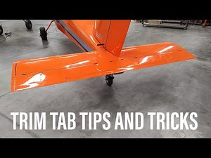 Rans S-21 Outbound Trim Tab Assembly, Tips and Tricks