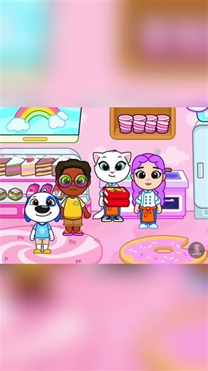 Angela & Rumi’s Cake Shop Part - 1 🍰 #mytalkingtomandfriends #funny #gaming