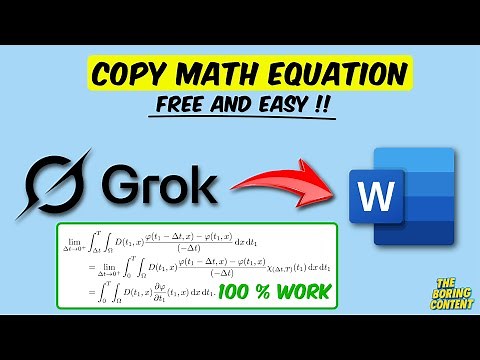 How to Copy & Paste Math Equations from Grok AI to Word (.docx) - The Easy Way!