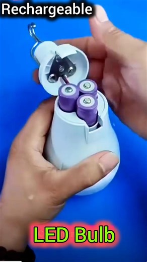 Rechargeable LED Bulb 🔥🔥 #howto #gadgets #emergencylight #rechargeable #led