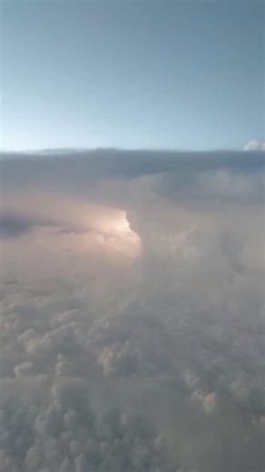View Of Storm From 35000ft | Cockpit View Of Storm #airplane #cockpit #thunderstorm
