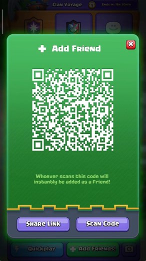 Yoo Guys Quick Add ! How to add Friend in Clash Royale