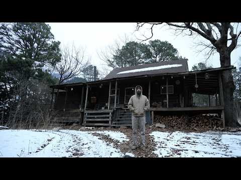 3 Days Braving a Severe Winter Storm at My Cozy Cabin