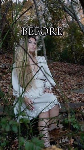 before & after edit | fall portrait glow up🍂