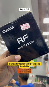 8.6K views · 55 reactions | Canon RF 16mm f2.8 STM Lens Available | SUBHAMM DIGITAL | Facebook