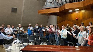 The Schola Cantorum sings stanza two of LSB 481, "Scatter the Darkness, Break the Gloom," in a setting by CTSFW Kantor Kevin Hildebrand. They will be singing this hymn, Bach Cantata 67, and more at 4 p.m. EDT this Sunday in Kramer Chapel. If you cannot attend the service in person, it will be livestreamed at ctsfw.edu/daily-chapel | Concordia Theological Seminary, Fort Wayne-CTSFW