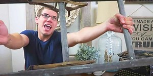 If You Like Farmhouse Decor Watch What He Does With An Old Ladder And Buckets!