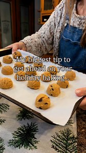 Make your cookie dough ahead of time, and freeze it! Bake from frozen or let them thaw in the fridge overnight before baking🍪 ..#cookies #christmascookies #baking #cookiedough #homemade #recipe #kitchenhack #baker #homesteading #christmasbaking #holidayseason | The Sprouting Homestead