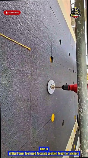Precision Drilling! Insulation Wall Panels Drilled Accurately with Power Tool #powertools