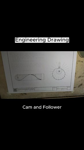 Engineering Drawing: Cam and Follower Tutorial