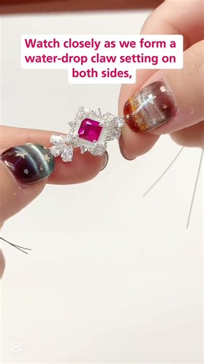 Unique jewelry Making, 20 second ring making video, Handmade Rhinestones jewelry artist