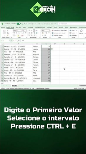 Stop typing like crazy - Use CTRL + E in Excel