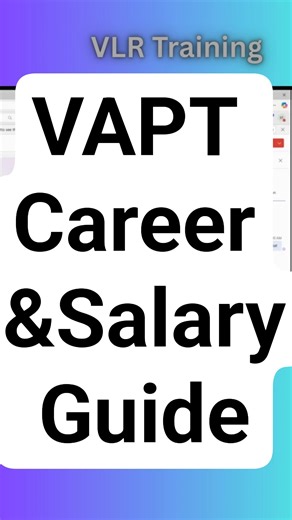VAPT Career & Salary Guide #vapt #cybersecurity #salary #freshers #careeradvice