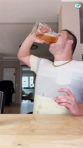 He Drank an Entire Water Bottle in 1 Second!
