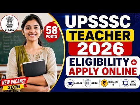 UPSSSC JTC 2026 – Full Details (Form + Vacancy