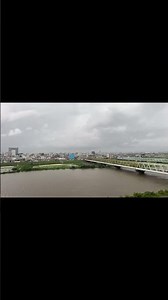 2026.9.8_【Short】≪雨≫＜サブカメラ＞江戸川のマジックアワー（タイムラプス）/ Time lapse of Edogawa during magic hour.