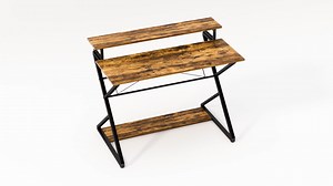 Watch Computer Corner Desk for Small Space with Monitor Stand on Amazon Live