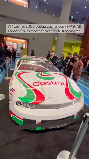 Castrol EDGE Dodge Challenger, NASCAR Canada Series racecar at the Canadian International AutoShow