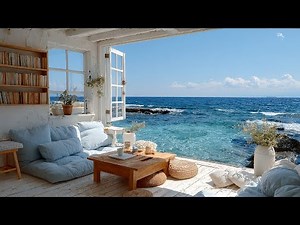 🪟 Coastal Window View | Serene Ocean Waves, Soothing Birdsong & Peaceful Nature Ambience 🌊🐦