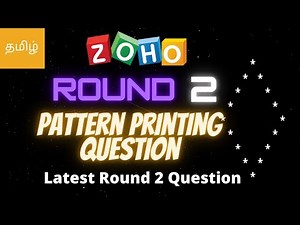 This Pattern is causing problem to Applicants 😲| Zoho Latest Pattern Printing Problem | Zoho round 2