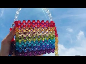 HOW TO MAKE A SIMPLE BEADED BAG//BEGINNER FRIENDLY//