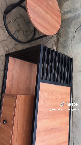 Metallic Framed Furniture: Stylish TV Stand & Coffee Table