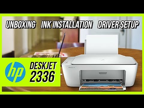 HP Deskjet 2336 All in One Printer : Unboxing / Ink Installation / Driver Setup