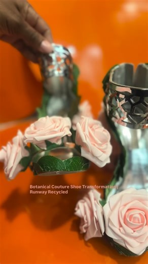 Runway Recycled • Luxury Thrift & Bridal | Botanical Couture Shoe Transformation | Runway Recycled Upcycled Designer Heels | Sustainable Fashion DIY | Botanical Wearable Art These... | Instagram