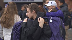 UW marching band returns to Seattle after bus crash