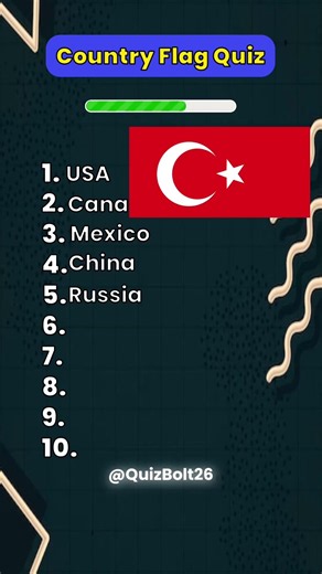 Can you guess these 10 countries from Flag? | Country Quiz #quiz #challenge #trivia
