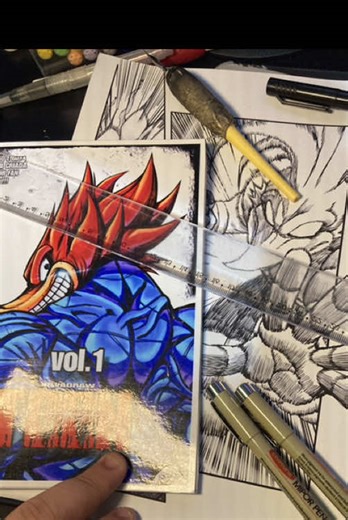 Meu fan-manga feito na escola #mangaka #torneiotoon #manga #mangabr #mangakabr