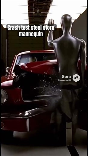 Mustang vs. IMPOSSIBLE Object: Steel Mannequin Crash Test 🤯