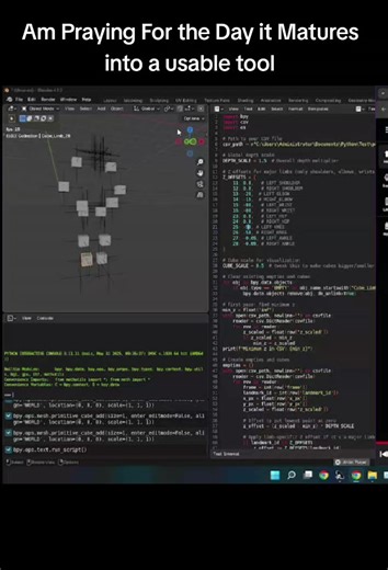 Am tired of animating everything.😭😭😭😭😭 #3danimation #blender3d #python #gamedev