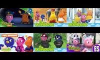 Mix of 6 videos from youtube : the backyardigans english and spanish