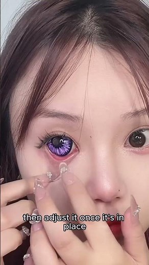 How to put in and remove 22mm sclera contact lenses | PinkyParadise