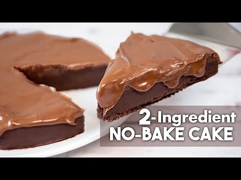 2-Ingredient NO BAKE Cake 🍫 | Easy and Quick Dessert Recipes