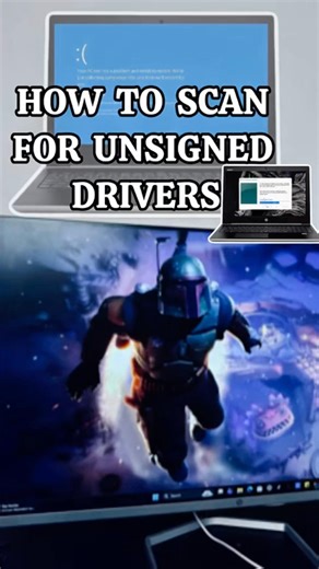 How to scan for unsigned drivers on your windows pc 👨‍💻💻.#pctips #windows11 #tech #computer #pc