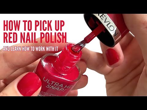 How I polish my nails with a red [manicurist explains] LESSON #2