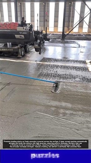 Wow, Perfect Concrete Leveling Machine Satisfying Process!