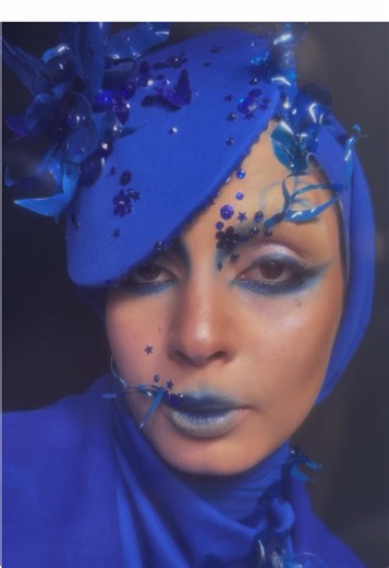 True Blue Makeup Tutorial Featuring Mariam Salem