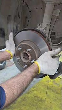 Toyota rush front brake damage install new brake pads and rotor resurfacing #brakesystem