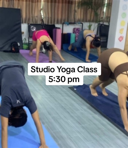 Studio Yoga Class (Mon to Thursday and Sat & Sun) 5:30 pm #phyuyogastudio #healthandfitness #dailyyogapractice #yogastudio #yogamyanmar #yogateacher