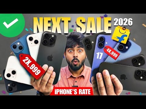 All iPhone Price in Flipkart Next Sale 2026 | iPhone 13 vs 14 vs 15 vs 16 iPhone 17 Price In sale