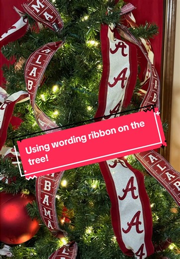 Looking to use wording ribbon?❤️ Here’s how to do it like a pro!🎄 #tuscaloosa #tuscaloosaflorist #tuscaloosaflowershoppe #tuscaloosafloraldesigner #christmas