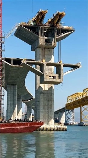 How Are Bridge Pillars Built in the Middle of a River? 😱🌊