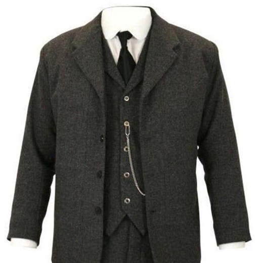 The Peaky Blinder Suit: Dark Charcoal 3-piece Wool/tweed Heritage Suit - Etsy